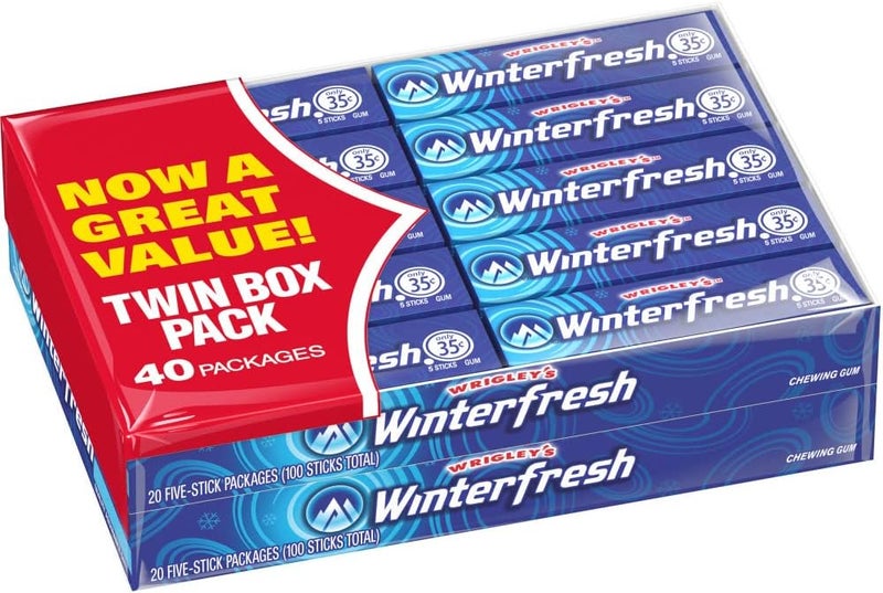 Winterfresh Wrigley's Winterfresh Chewing Gum Twin Box Pack - Image 1